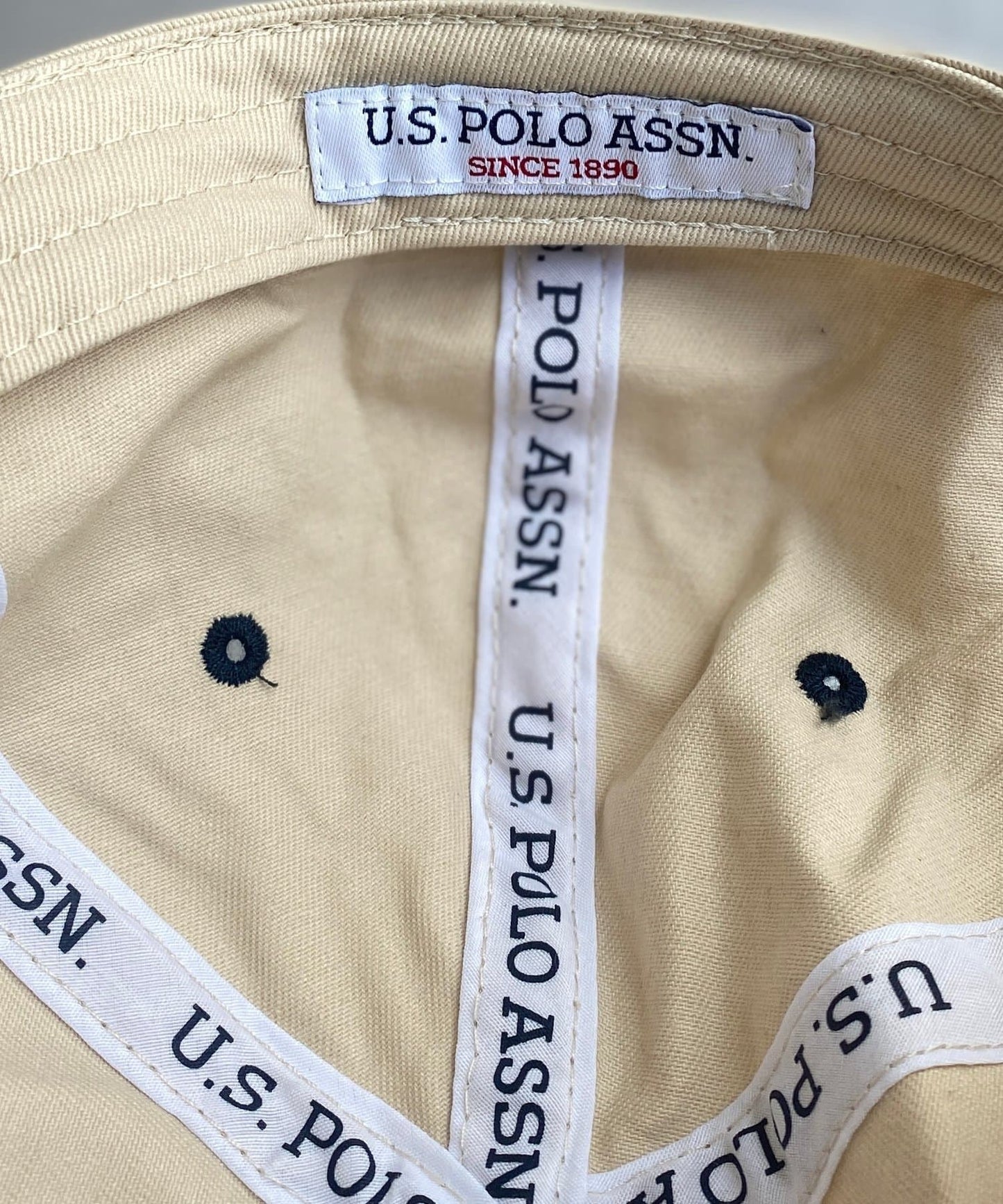 【U.S. POLO ASSN.】 1點刺繡帆布帽