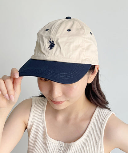 【U.S. POLO ASSN.】 1點刺繡帆布帽