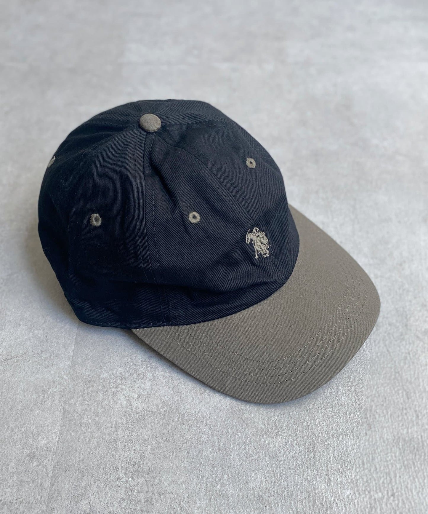 【U.S. POLO ASSN.】 1點刺繡帆布帽