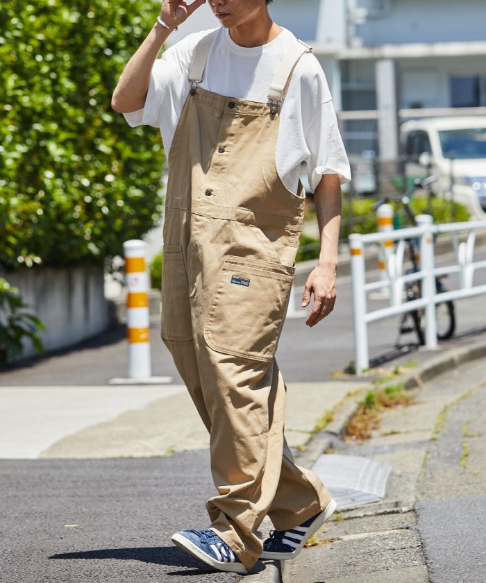 寬鬆剪裁 帶側袋 工裝褲