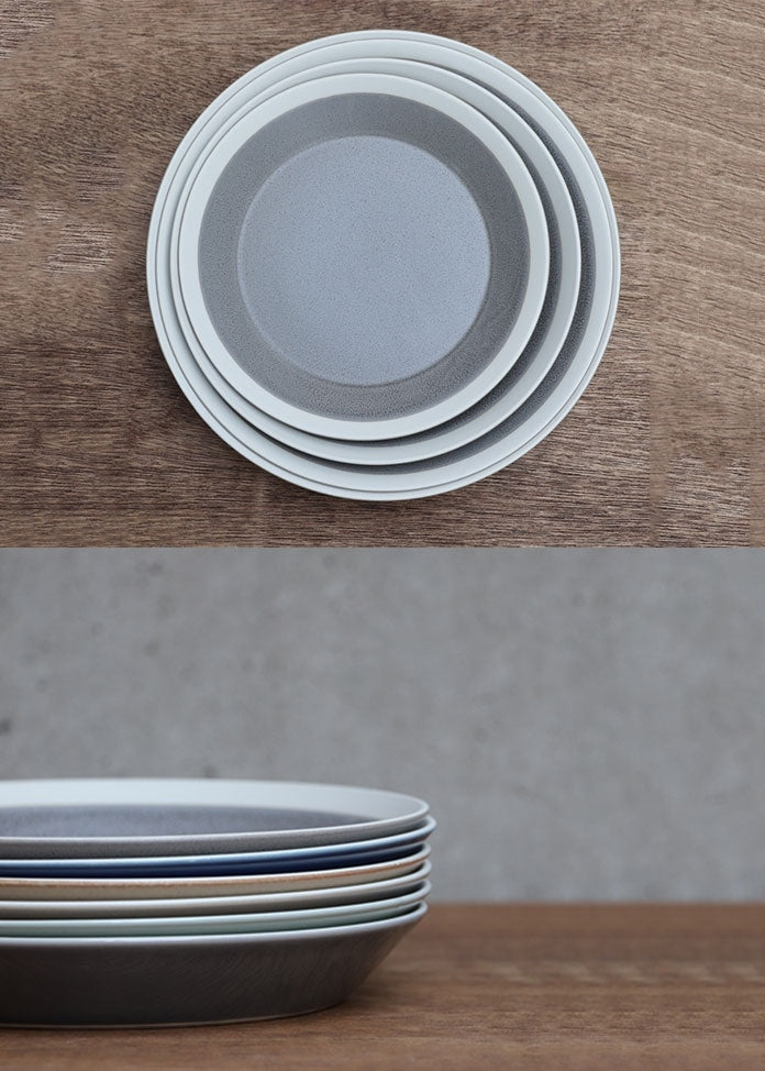 dishes 180プレート moss gray matte 餐具 180盤 苔蘚灰啞光