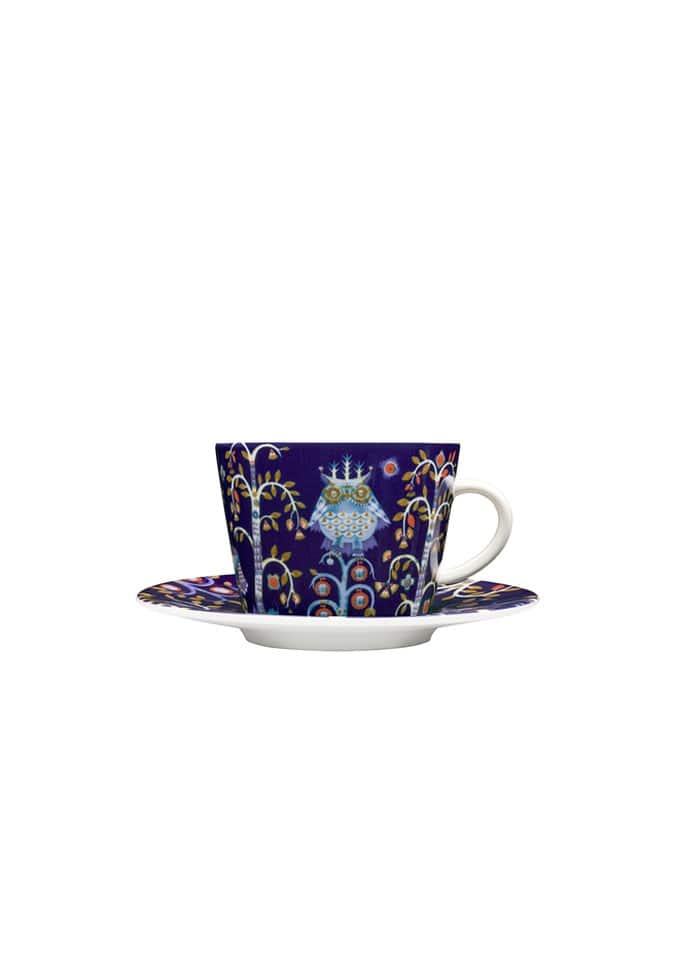 【Iittala】泰卡 咖啡杯和茶托 套裝藍色