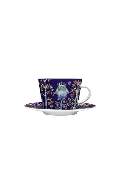 【Iittala】泰卡 咖啡杯和茶托 套裝藍色