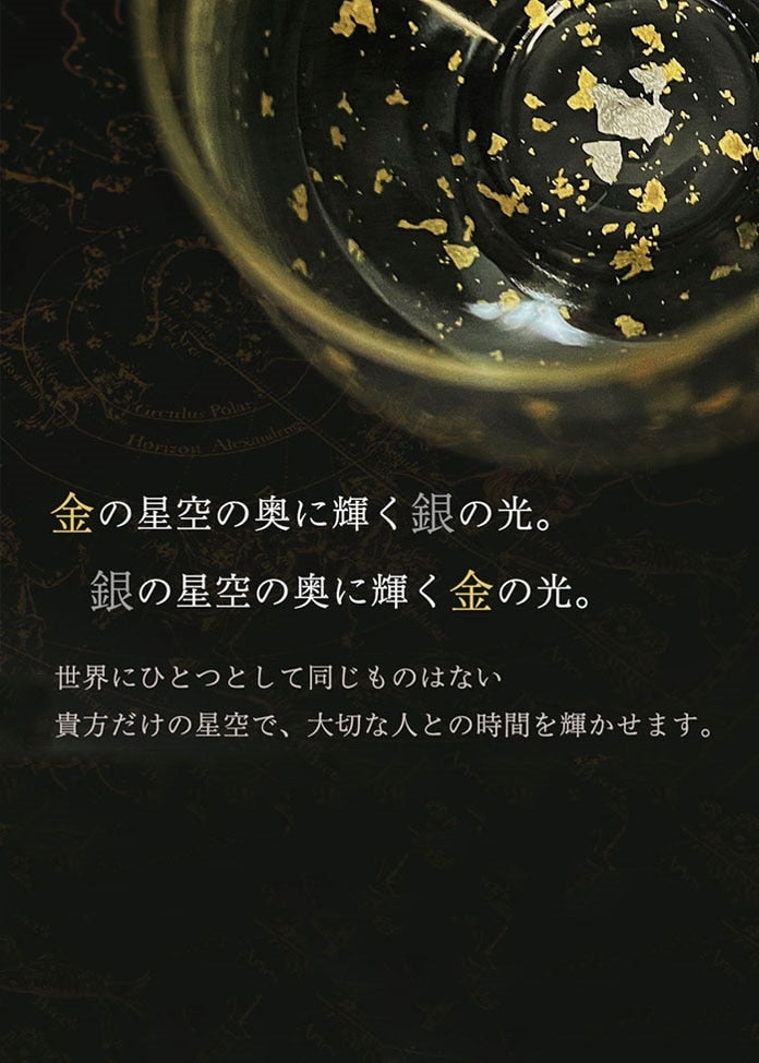 金沢箔 Stardust 銀色啤酒杯