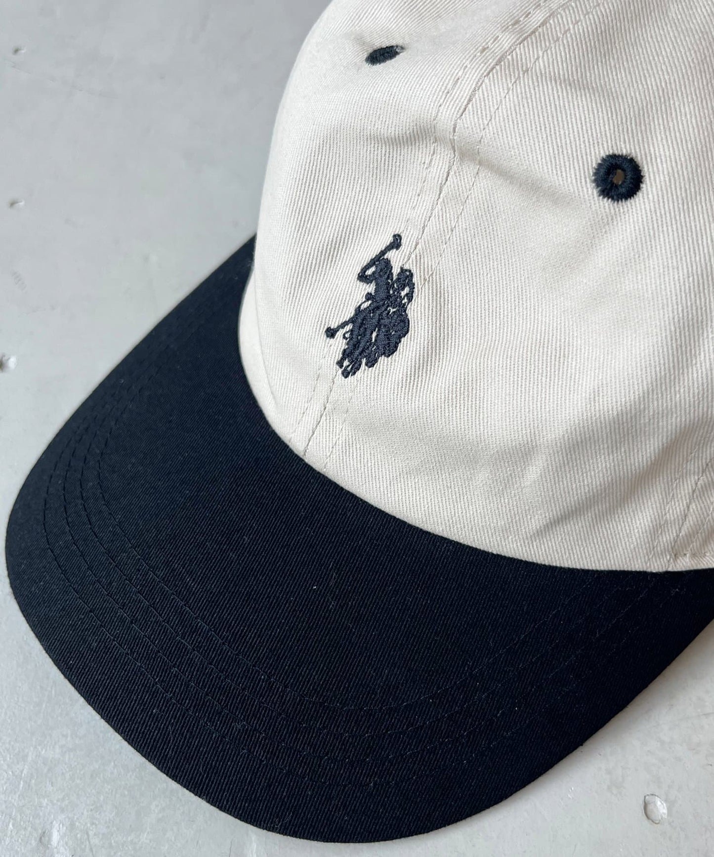 【U.S. POLO ASSN.】 1點刺繡帆布帽