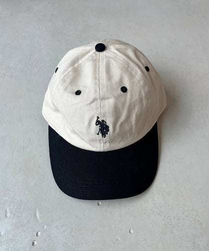 【U.S. POLO ASSN.】 1點刺繡帆布帽