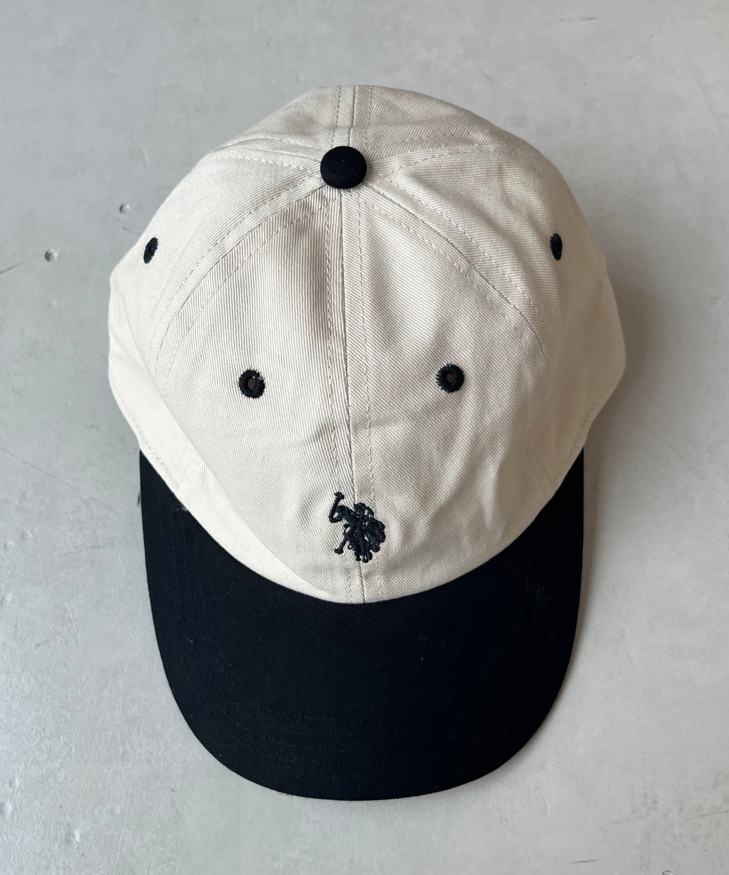 【U.S. POLO ASSN.】 1點刺繡帆布帽