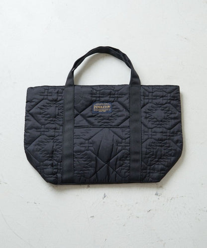 聯名QUILTING TOTE/拼接棉襖手提包