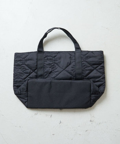 聯名QUILTING TOTE/拼接棉襖手提包