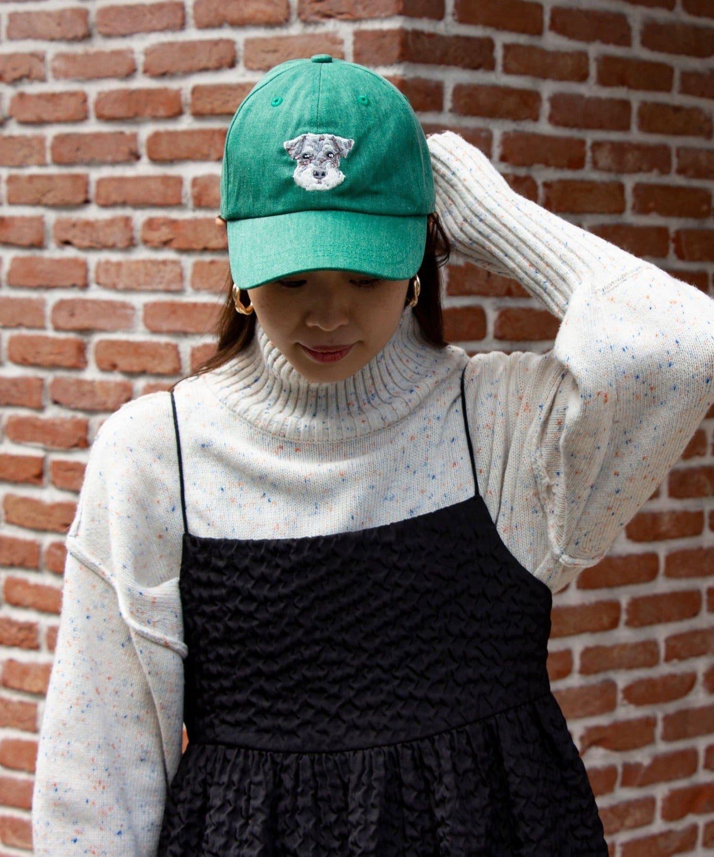 【GLOSTER】清洗後的狗刺繡帽