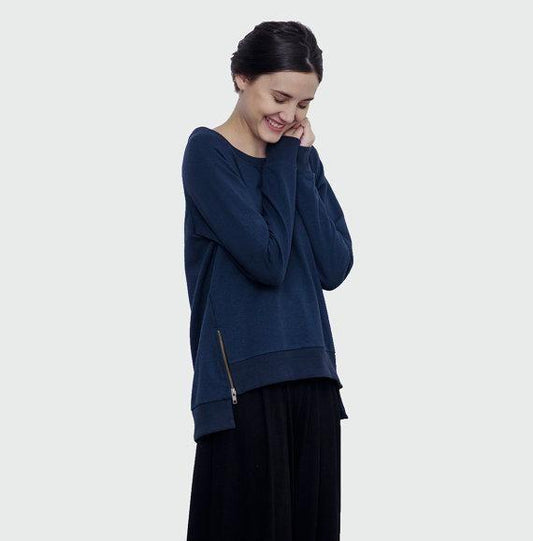 CEREMONY | Women sweatshirt (navy blue) | トップス (pa134166847)