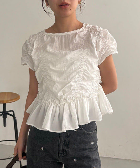 Shirring Gather Blouse