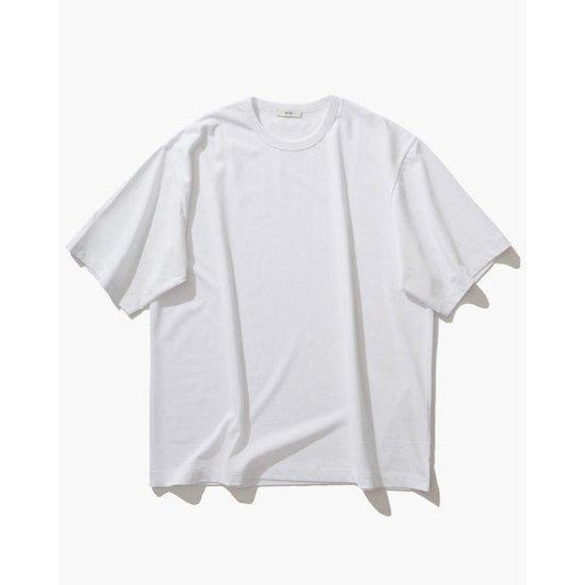 ATON 【エイトン】 DRY COTTON JERSEY | CREWNECK T-SHIRT WHITE (AT-KKAGGM0110) (AT-KKAGGM0110)