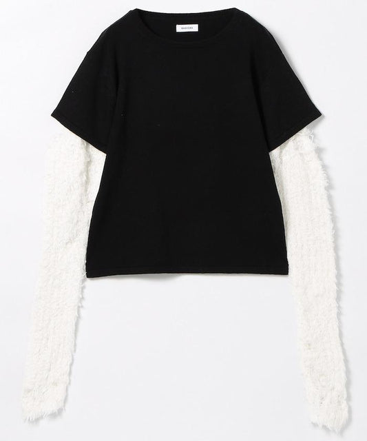 Damaged Layer Knit Top