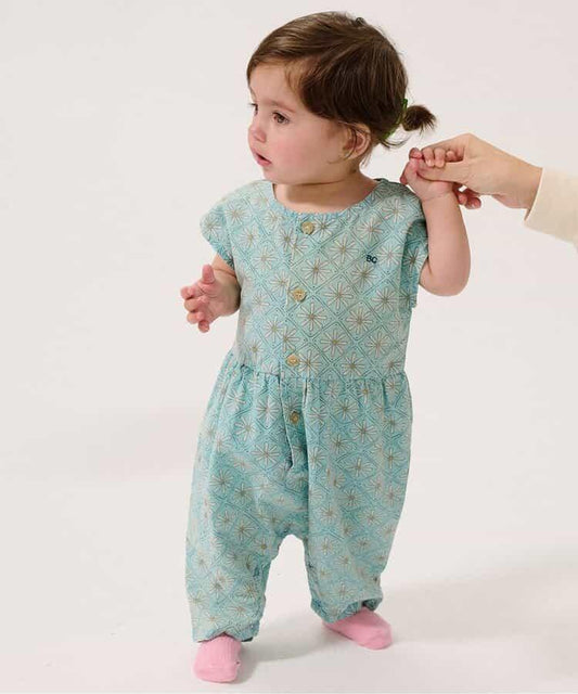 雛菊馬賽克印花連體衣【嬰兒】