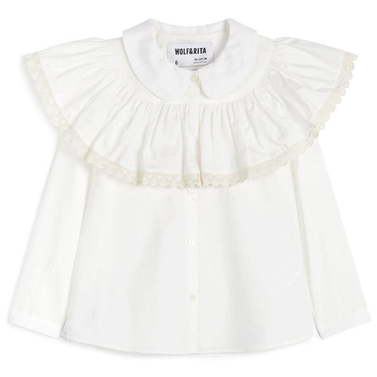 【60%off】WOLF & RITA(ウォルフアンドリタ)／ALZIRA Blouse - BRANCO (24AW-WR-ALZIRA-BRANCO)