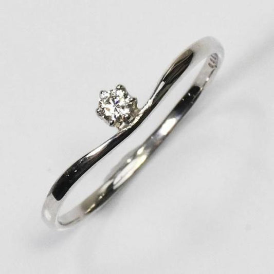 婚約指輪 プラチナ ダイヤモンド0.05ct（H&C・鑑別書カード付） エンゲージリング プロポーズリング ハート＆キューピッド (SFB-ZR-0001-PT)