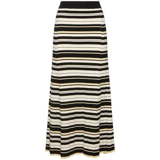 GANNI【ガニー】Future viscose blend rib long skirt (K2228) (K2228)
