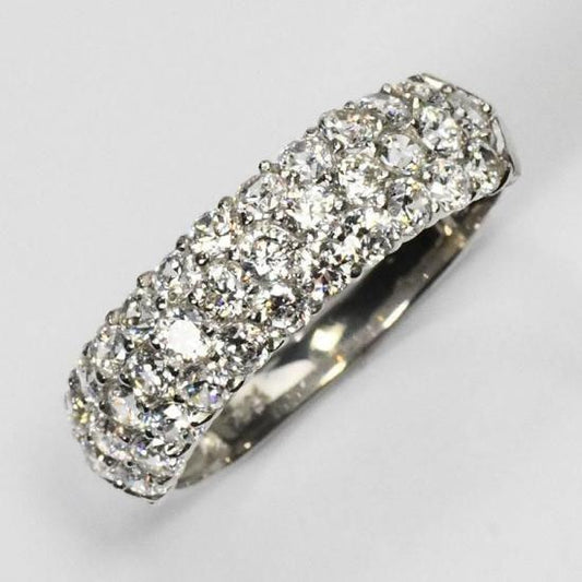 プラチナ ダイヤモンド1.0ct（H&C・鑑別書カード付）パヴェリング (SFB-ZR-0042-PT)