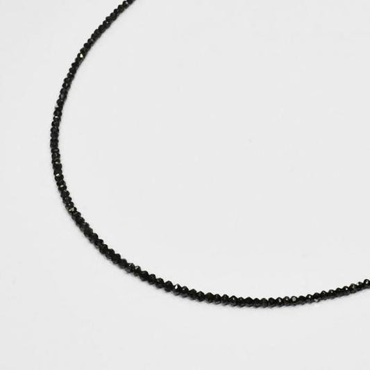 限定セール ブラックダイヤモンド10ct ネックレス 40cm+5cm ミドルグレード (SFB-SV-N-BD10)