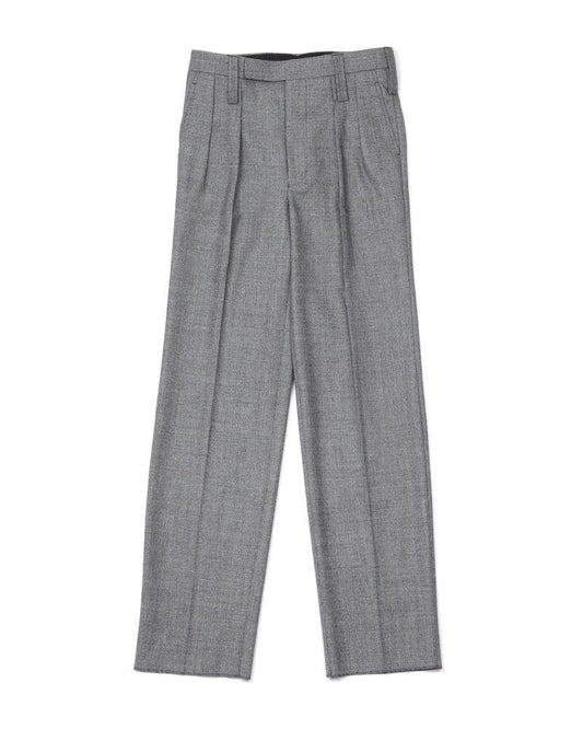 【Fumiya Hirano THE TROUSERS】<br>バーズアイ 2インプリーツトラウザー DAVIS (FH-DAVIS JT2-E2)