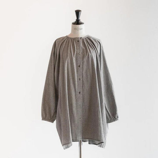 HEAVENLY (ヘブンリー) | COTTON WOOL GATHER TUNIC (stripe) |   トップス ストライプ お灑落 (2350062)