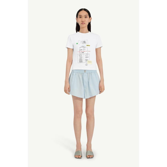 MM6 Maison Margiela | エムエムシックス STAMP PRINT T-SHIRT WHITE (S52GC0360M20185100)  (S52GC0360M20185100)