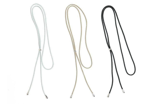 LIFESTYLE DESIGN LAB SILK CORD SILVER NECKLACE (LIFESTYLE DESIGN LAB )