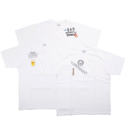 [RIDING HIGH / 騎行高峰] <br>18/-美國 短袖運動T恤 帶口袋 手柄刺繡 白色 R241-0103 日本製