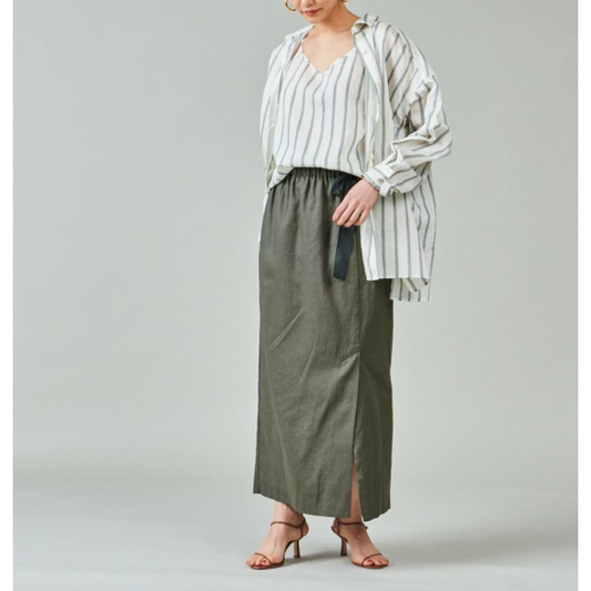 marmors【マルモア】 stripe shirt with camisole BEIGE (0224101015) (0224101015)