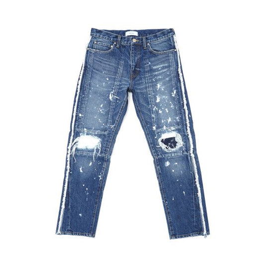 FACETASM【ファセッタズム】 DESTROYED DENIM PANTS INDIGO (TOF-PT-M04) (TOF-PT-M04)