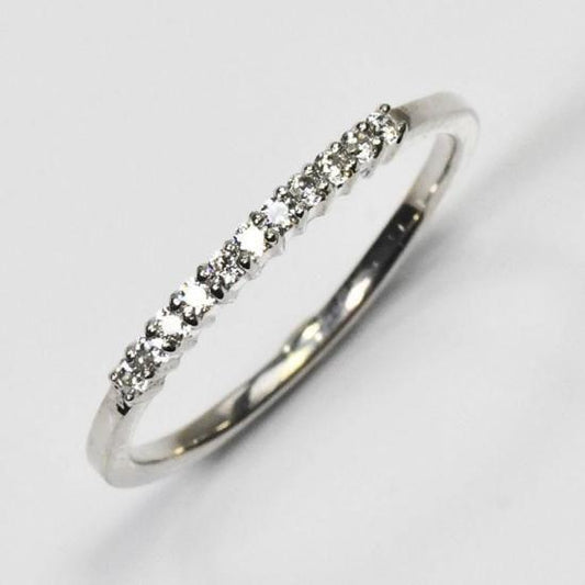 プラチナ ダイヤモンド0.1ct（H&C・鑑別書カード付） エタニティリング (SFB-ZR-0016-PT)