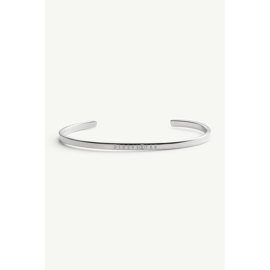 MM6 Maison Margiela | エムエムシックス NUMERIC MINIMAL SIGNATURE CUFF BRACELET SILVER (SM7UY0054SV0310951) (SM7UY0054SV0310951)