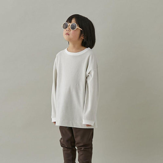 LAST ONE【50%off】MOUN TEN.(マウン テン）／velours longsleeve - milk (MT24AW-MT85B-1615a/b-milk)