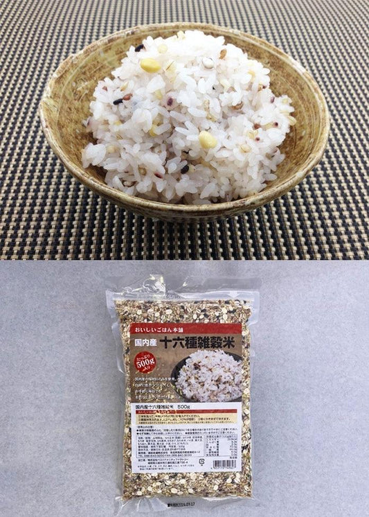 日本國產十六種雜糧米 大地之惠 1kg（500g×2袋）
