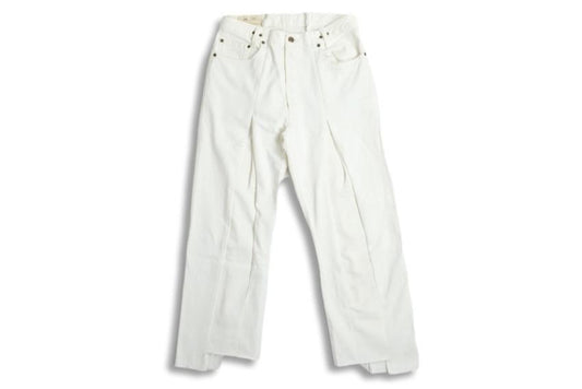 77CIRCA circa make wrap back wide white denim pants RAY COAL EXCLUSIVE - WHITE (77CIRCA)