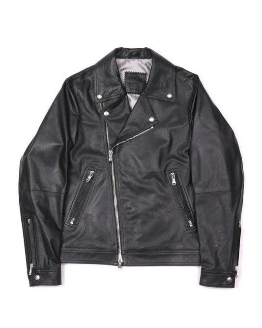 【EMMETI】<br>レザーダブルライダースジャケット GABRIELE SP CALF SKIN (EM-GABRIELE SP CALF SKIN)
