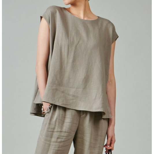 marmors【マルモア】 french sleeve flare blouse GREIGE (0224201043) (0224201043)